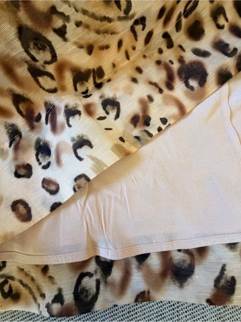 NEW CARA CARA Pheobe Midi Dress Bustier Cheetah Blush Brown Tan Cream US 6 UK 10 - Picture 13 of 16